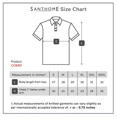Santhome COMO Premium Texture Knit Polo Shirt - Stylish Fit
