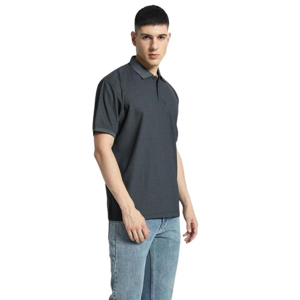 Santhome COMO Premium Texture Knit Polo Shirt - Stylish Fit