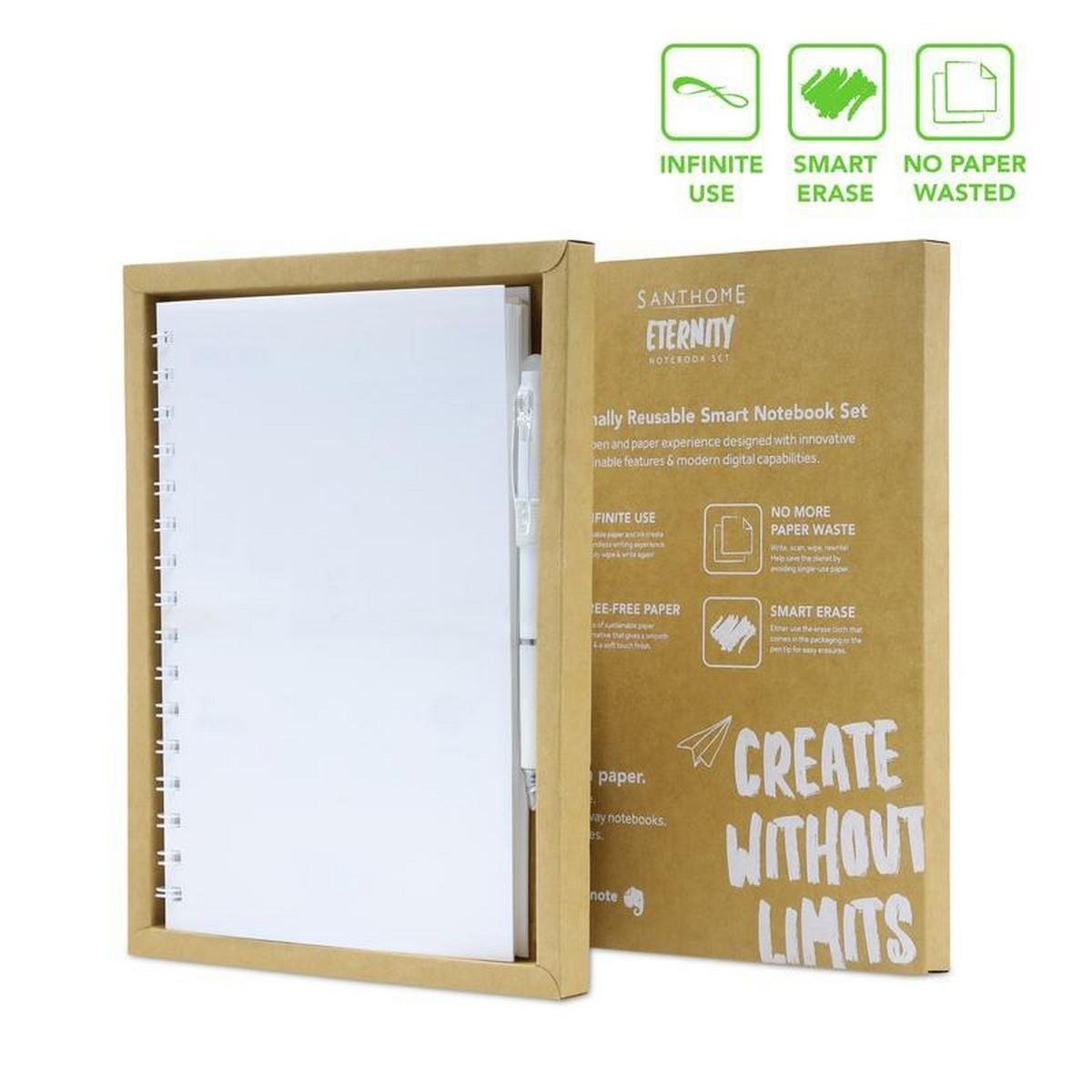 Santhome Eternity Reusable Notebook & Pen Set