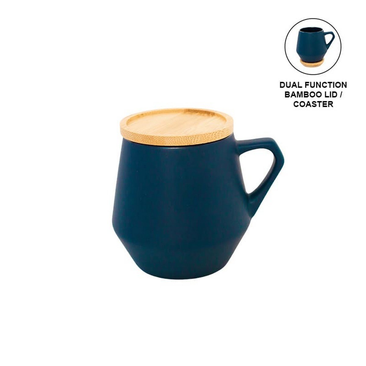 SEVILLA Ceramic Mug with Bamboo Lid - Eco Neutral