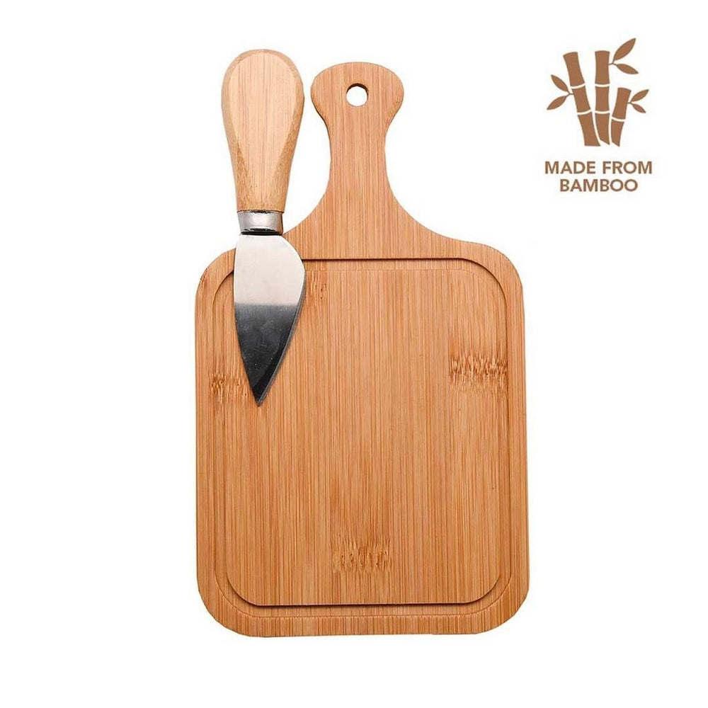 SIENA Bamboo Cutting Board with Knife - Eco Neutral® Design
