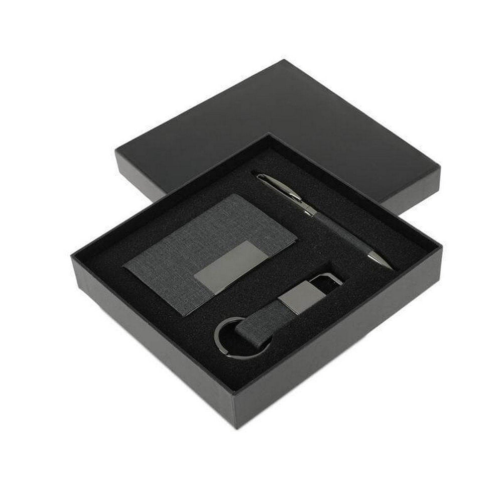 SILVAN Gift Set - Card Holder, Key Chain & Pen - Giftology