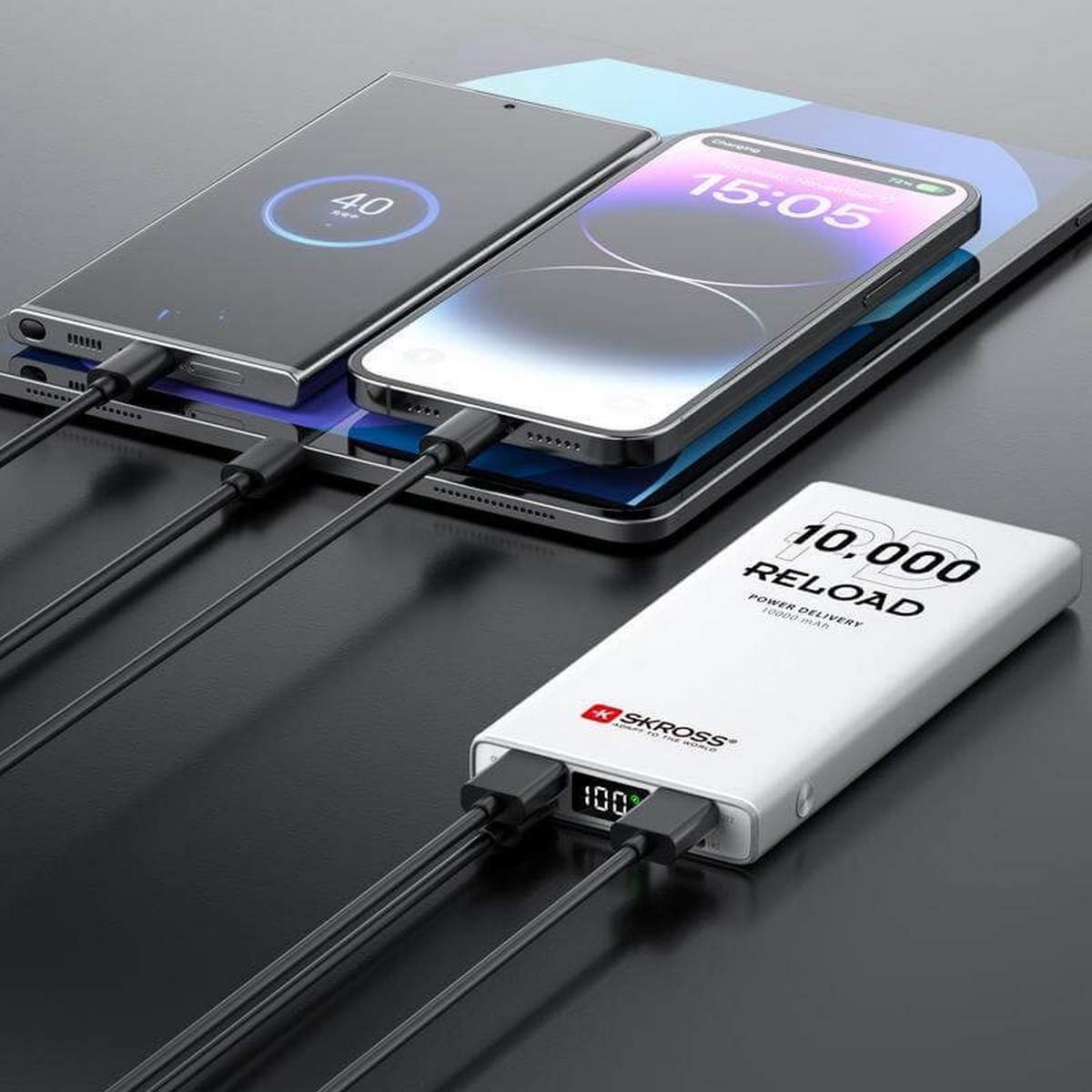 SKROSS PD10 10,000mAh Fast Charge Powerbank - Compact & Reliable