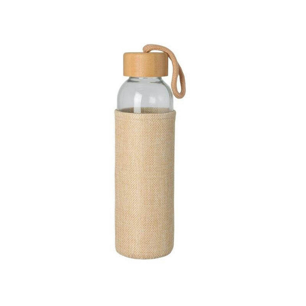 SPELLO Glass Bottle with Jute Sleeve - 500ml Eco-Friendly