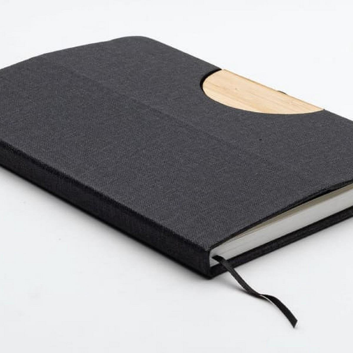 STADE A5 Notebook with Folding Phone Stand - Hard Cover