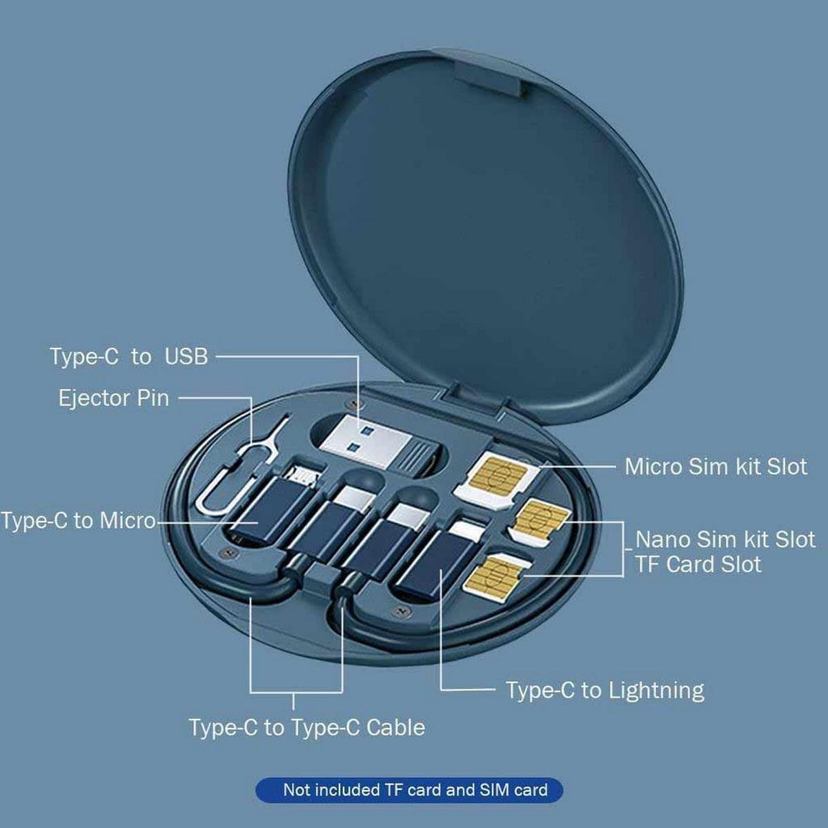 TAVIRA Recycled Multi-Cable Set - Eco-Friendly & Versatile