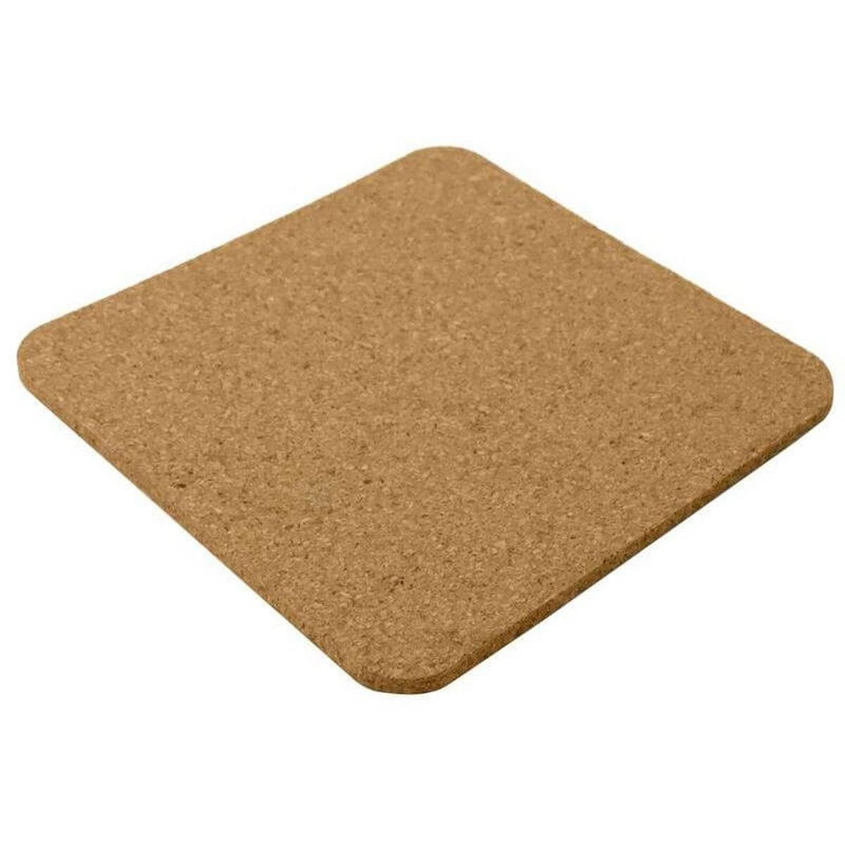 TEREVI Cork Coaster Set with Stand - Eco Neutral, Set of 4
