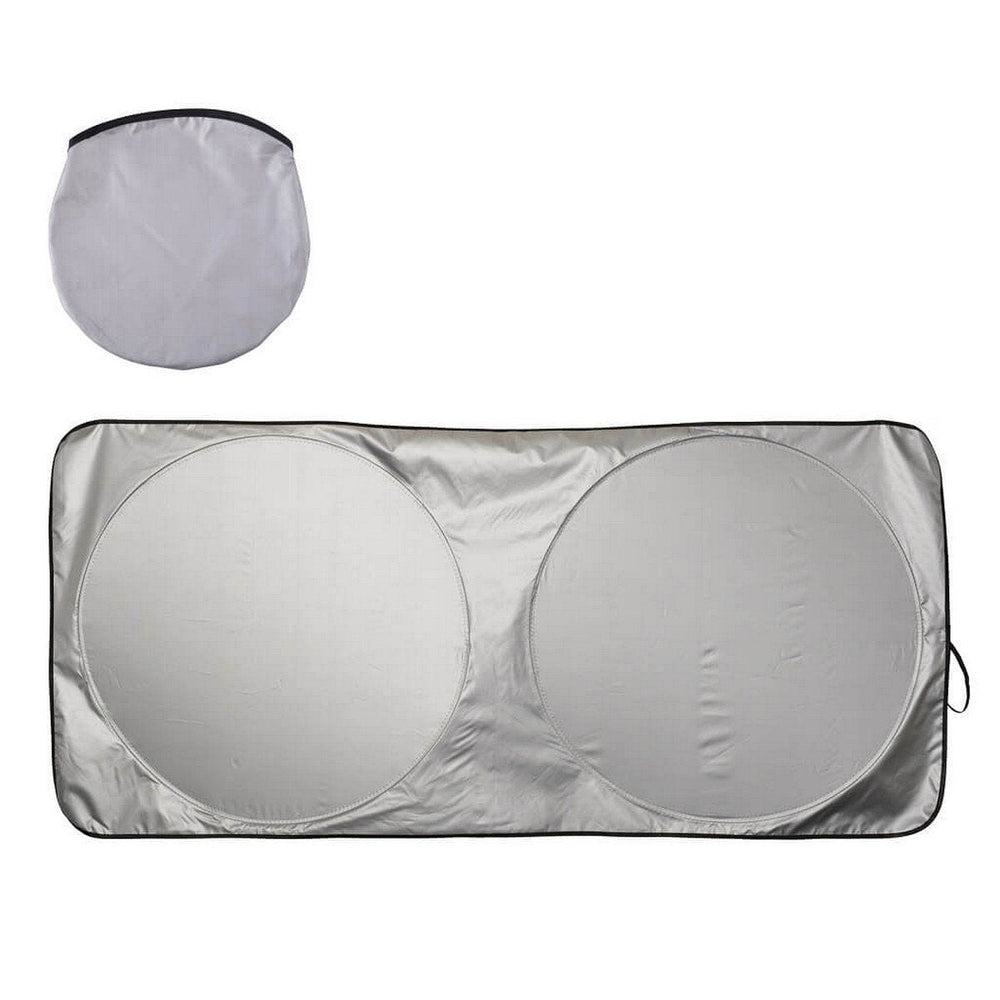 TIPATO Polyester Sunshades - Silver/Black Compact Design