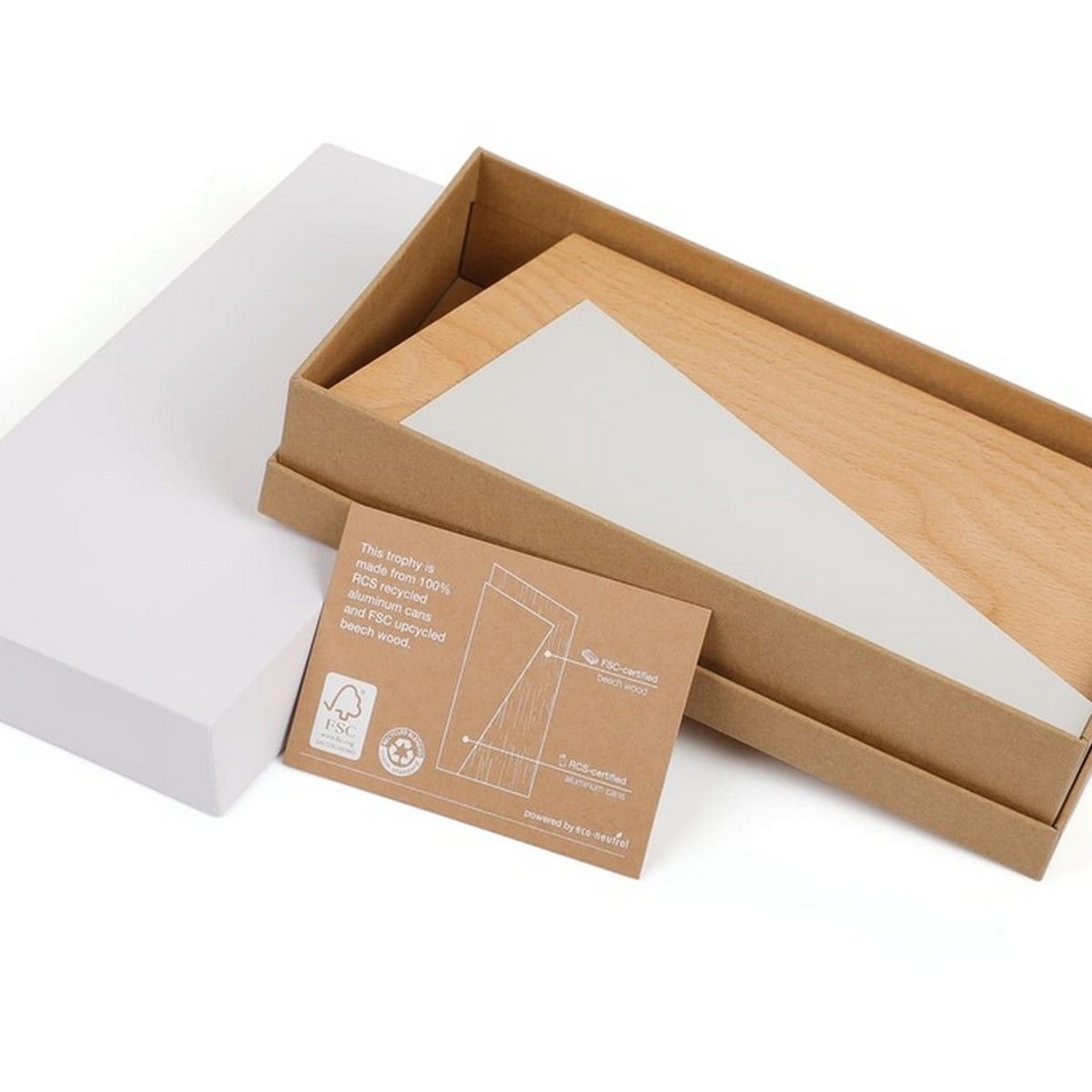 TIRANA Recycled Aluminum/Wood Award - Waste to Wins®