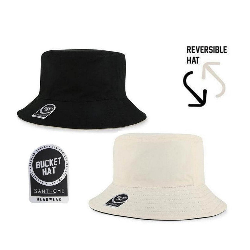 TRAIL Reversible Canvas Bucket Hat - Santhome Stylish Accessory