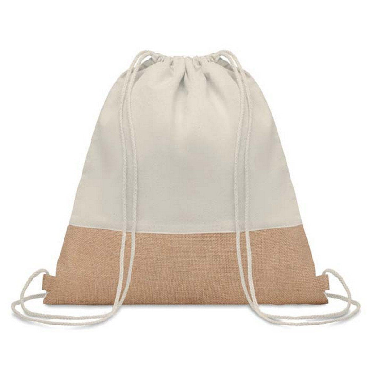 TRIGE Recycled Cotton & Jute Drawstring Bag - GRS Certified
