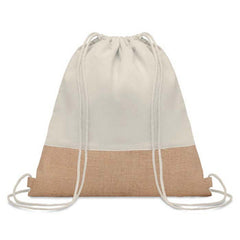 TRIGE Recycled Cotton & Jute Drawstring Bag - GRS Certified
