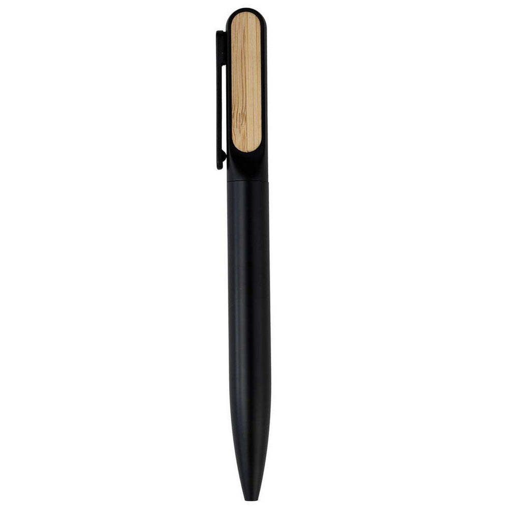 ULMEN Twist Metal Pen with Bamboo Clip - Sleek Design