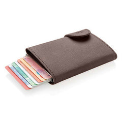 VATRA RFID Card Holder & Wallet - PU Brown c secure Design