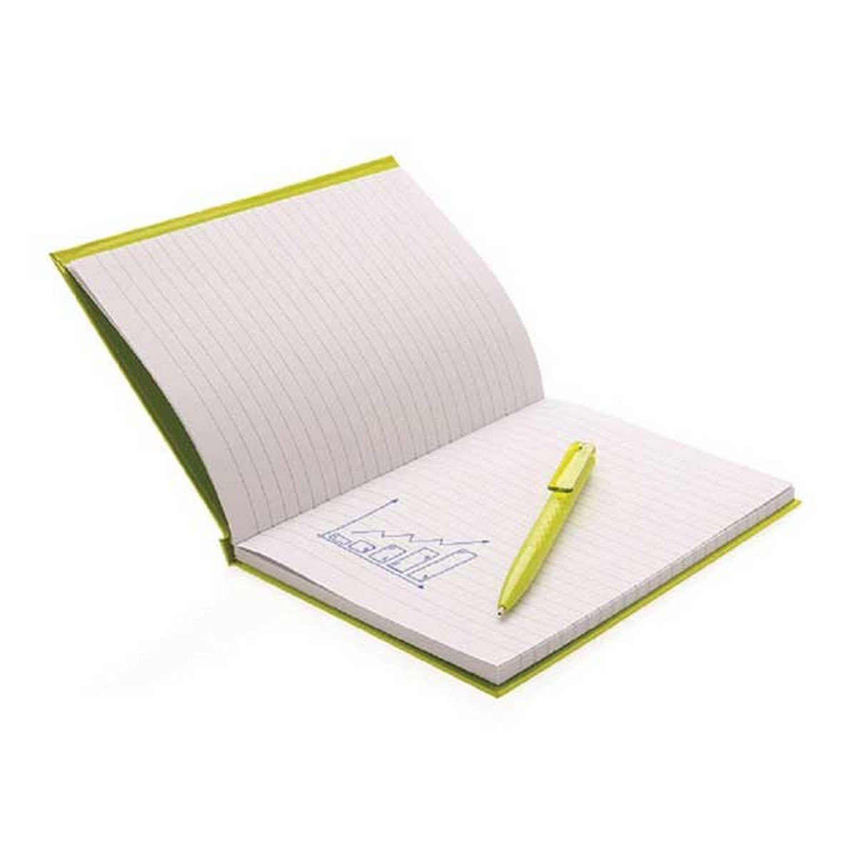 XD A5 Notebook with Pen - Hard Cover Lime Edition