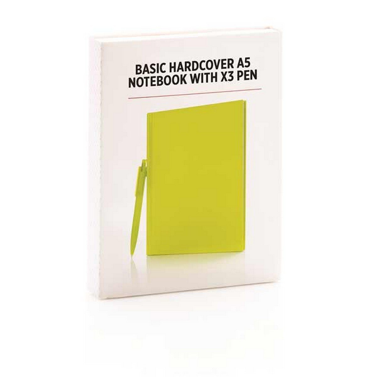 XD A5 Notebook with Pen - Hard Cover Lime Edition